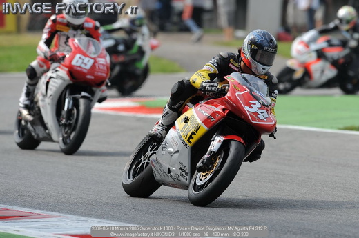 2009-05-10 Monza 2005 Superstock 1000 - Race - Davide Giugliano - MV Agusta F4 312 R